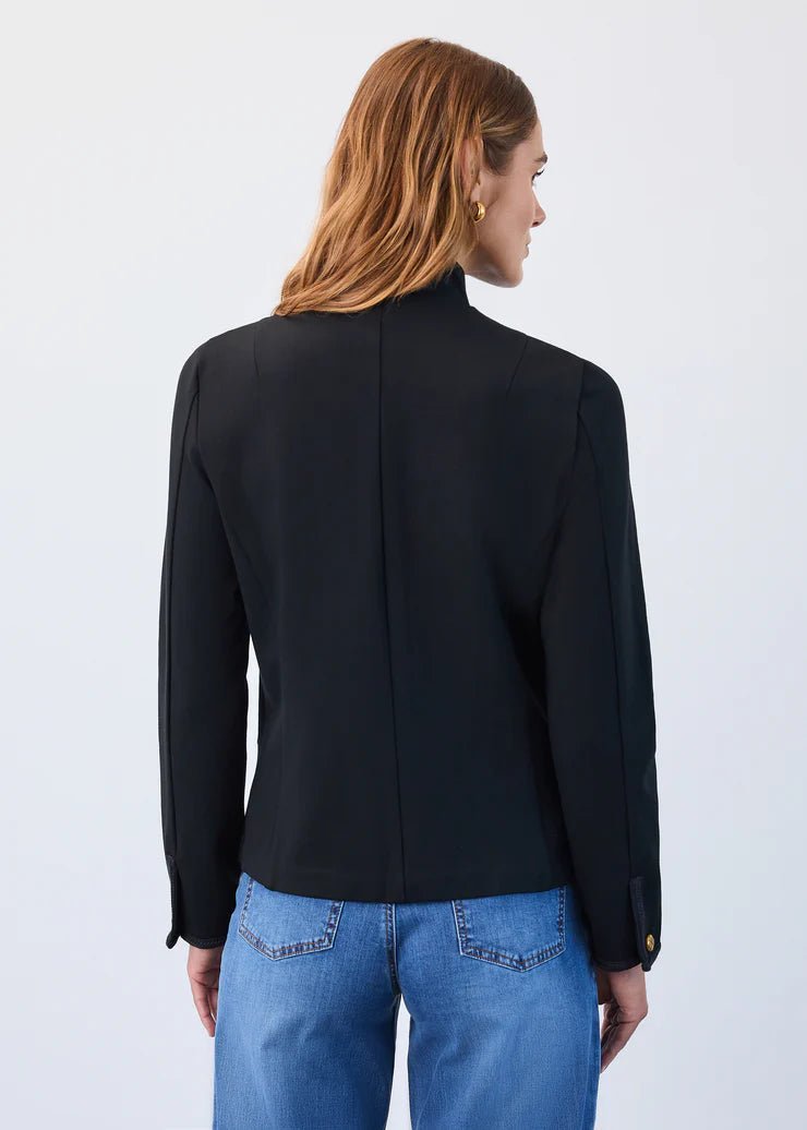 FDJ Braid Detail Blazer – Black - Juli's Wearable Art