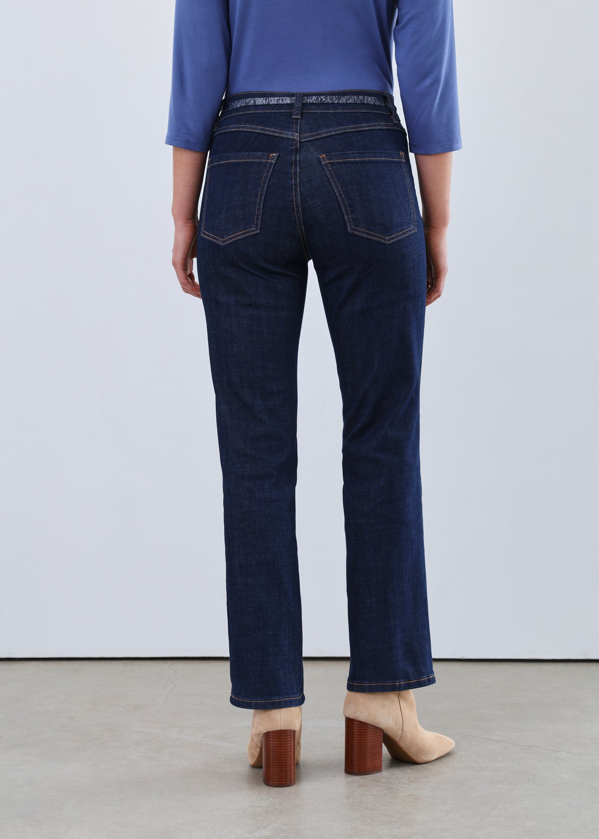 FDJ Christina Straight Ankle Denim - Dark Rinse - Juli's Wearable Art