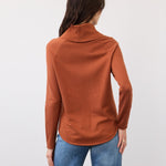 FDJ Cowl Neck Sweater | Pumpkin Pie - Juli's Wearable Art