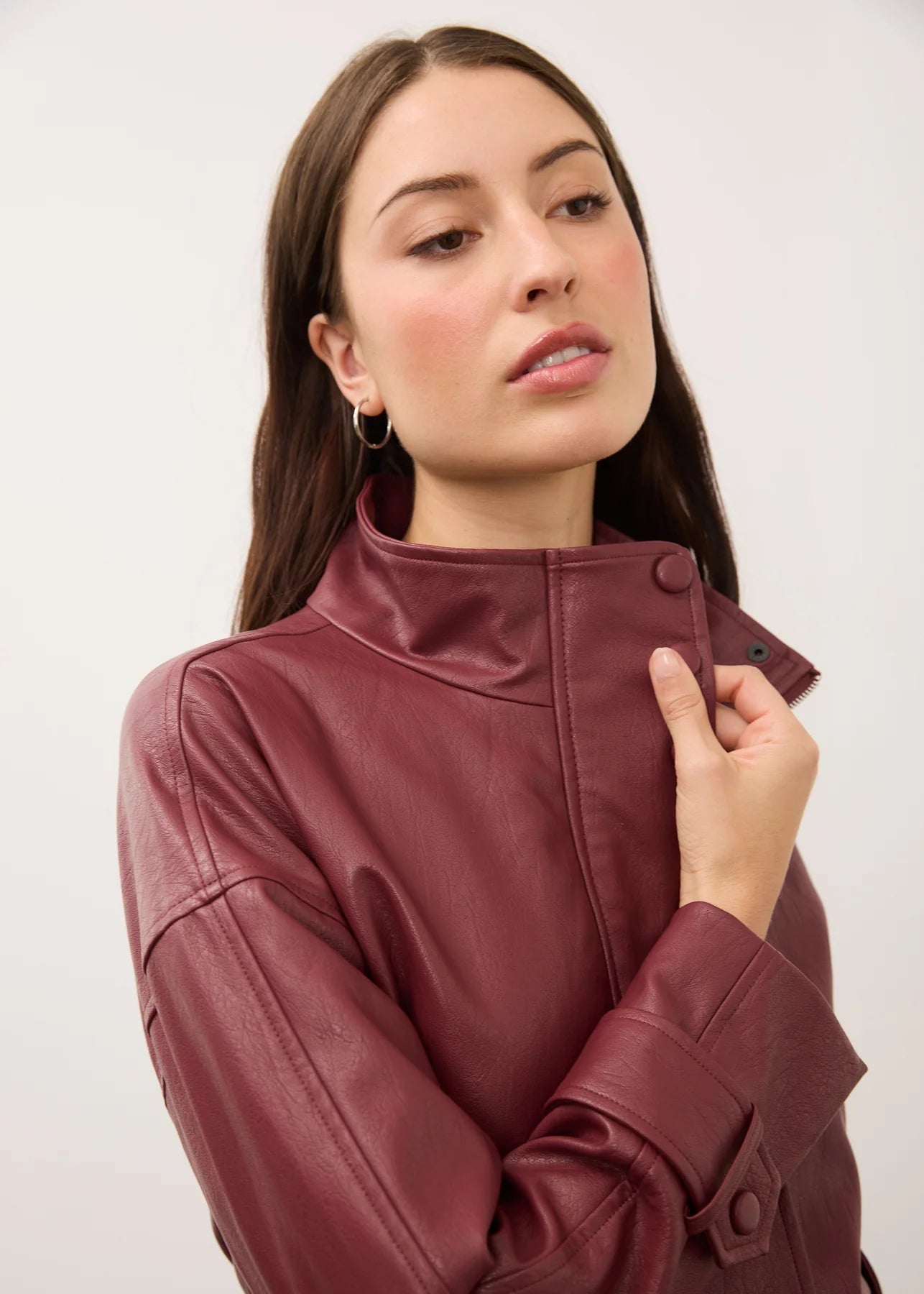 FDJ Cropped Trench Jacket | Fig - Juli's Wearable Art
