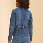 FDJ Denim Blazer Jacket | Medium Wash - Juli's Wearable Art