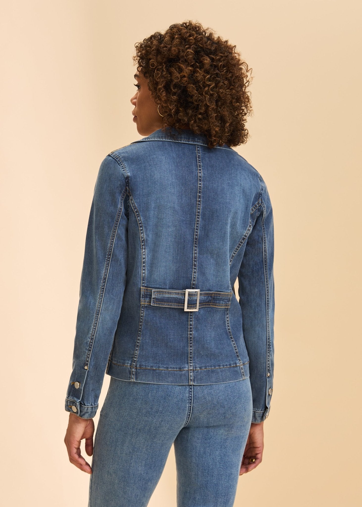FDJ Denim Blazer Jacket | Medium Wash - Juli's Wearable Art