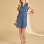 FDJ Denim Shift Dress | Dark Snow Wash - Juli's Wearable Art