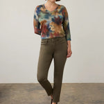 FDJ Drop Shoulder V-Neck Top | Courage - Juli's Wearable Art