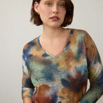 FDJ Drop Shoulder V-Neck Top | Courage - Juli's Wearable Art