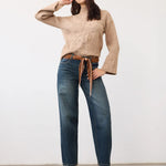 FDJ Girlfriend Barrel Leg Denim | Dark Wash - Juli's Wearable Art