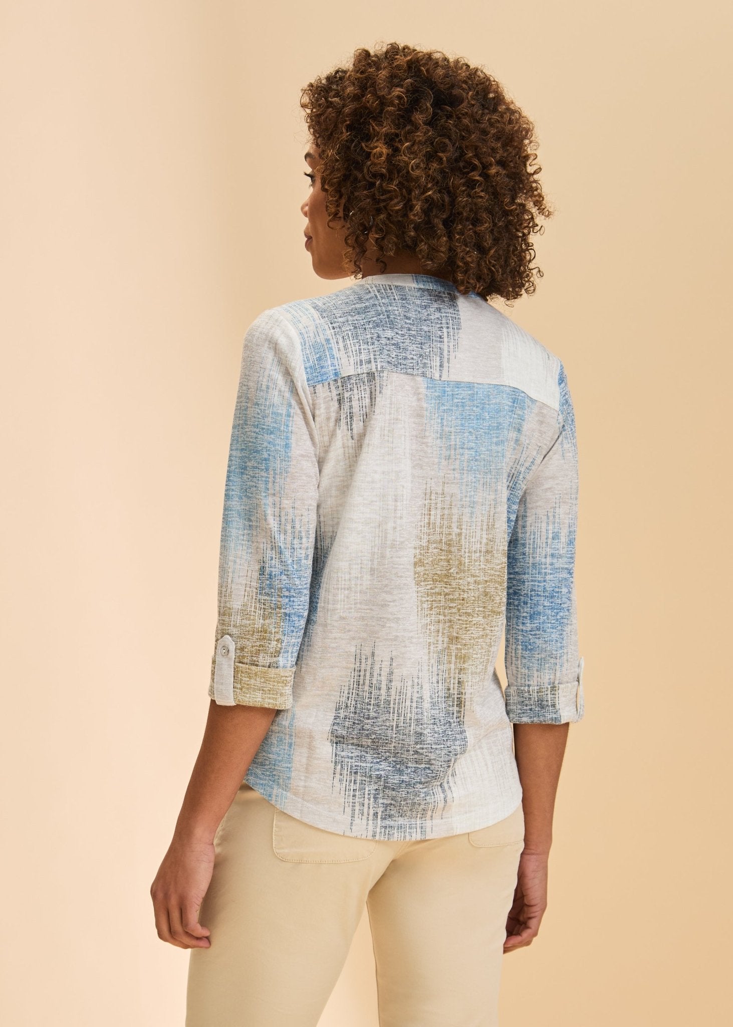 FDJ Henley Top | Neutral - Juli's Wearable Art