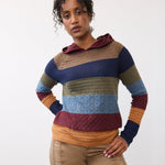 FDJ Hooded Stripe Sweater - Juli's Wearable Art