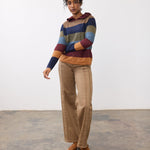 FDJ Hooded Stripe Sweater - Juli's Wearable Art