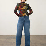FDJ Long Sleeve Mock Neck Top | Autumnal - Juli's Wearable Art