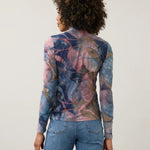 FDJ Long Sleeve Mock Neck Top | Equinox - Juli's Wearable Art