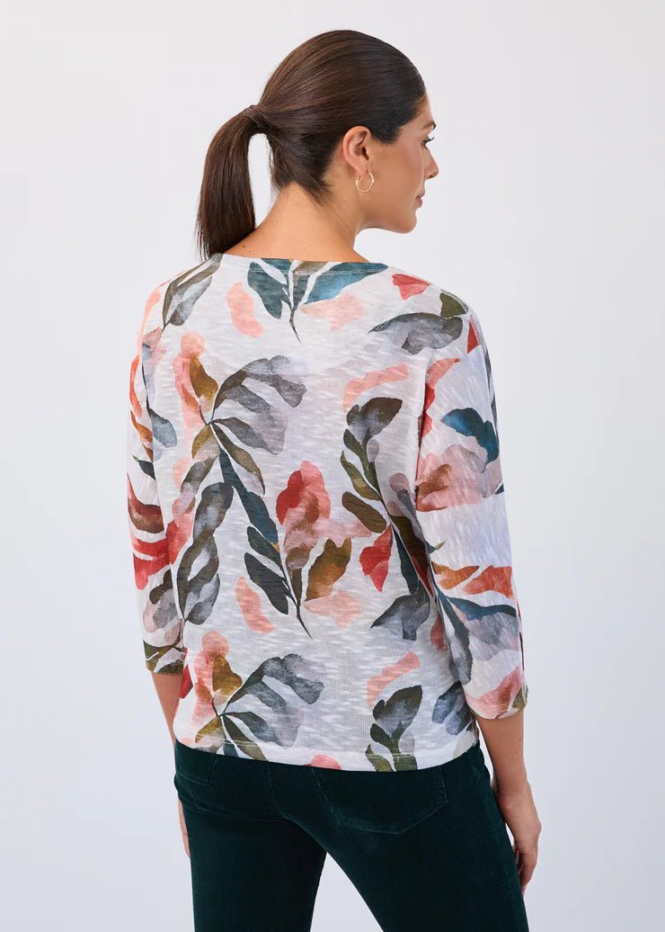 FDJ Loose Fit Dolman Sleeve Top – Acanthus Leaf - Juli's Wearable Art