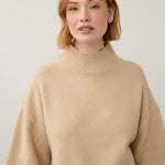 FDJ Mock Neck 3/4 Sleeve Sweater | Maple - Juli's Wearable Art