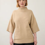 FDJ Mock Neck 3/4 Sleeve Sweater | Maple - Juli's Wearable Art