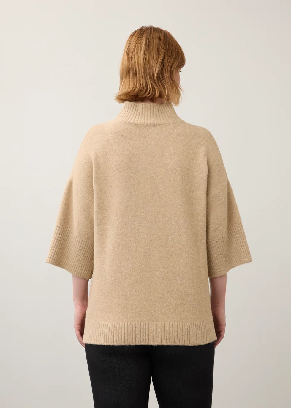 FDJ Mock Neck 3/4 Sleeve Sweater | Maple - Juli's Wearable Art