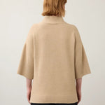 FDJ Mock Neck 3/4 Sleeve Sweater | Maple - Juli's Wearable Art