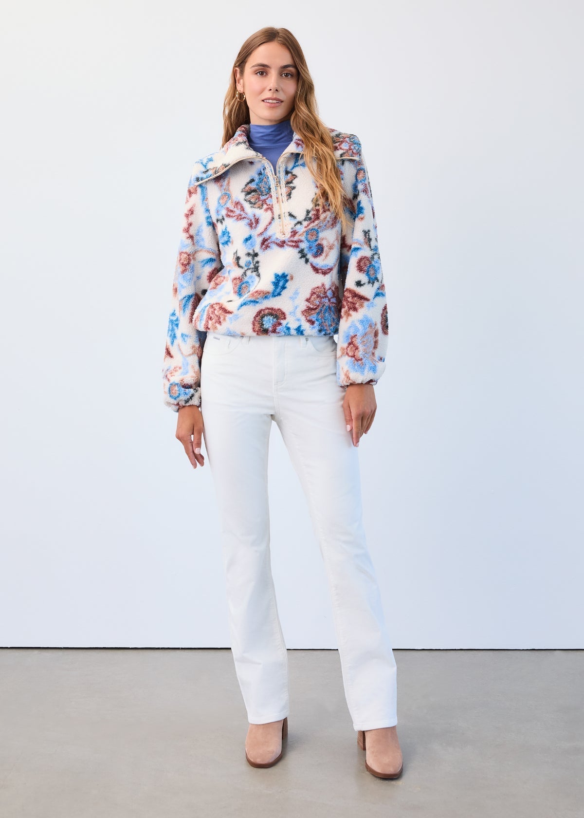 FDJ Olivia Bootcut Corduroy Denim - Cream - Juli's Wearable Art