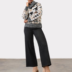 FDJ Olivia Pintuck Wide Leg Denim | Deep Black - Juli's Wearable Art