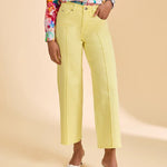 FDJ Olivia Wide Ankle Denim – Pineapple - Juli's Wearable Art