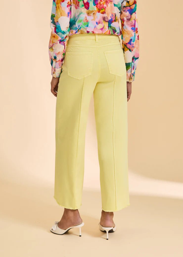 FDJ Olivia Wide Ankle Denim – Pineapple - Juli's Wearable Art