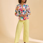 FDJ Olivia Wide Ankle Denim – Pineapple - Juli's Wearable Art