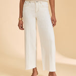 FDJ Olivia Wide Ankle Jeans | Ivory - Juli's Wearable Art
