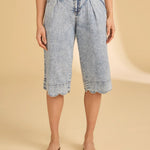 FDJ Olivia Wide Gaucho Denim | Pale Wash - Juli's Wearable Art
