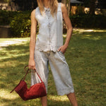 FDJ Olivia Wide Gaucho Denim | Pale Wash - Juli's Wearable Art