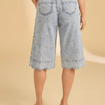 FDJ Olivia Wide Gaucho Denim | Pale Wash - Juli's Wearable Art