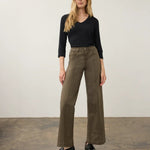 FDJ Olivia Wide Leg Denim | Olive - Juli's Wearable Art