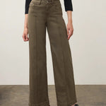 FDJ Olivia Wide Leg Denim | Olive - Juli's Wearable Art
