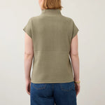 FDJ Ottoman Cap Sleeve Sweater | Light Olive - Juli's Wearable Art