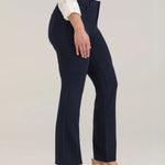 FDJ Petite | Ponte Suzanne Straight Leg Pant | Navy - Juli's Wearable Art