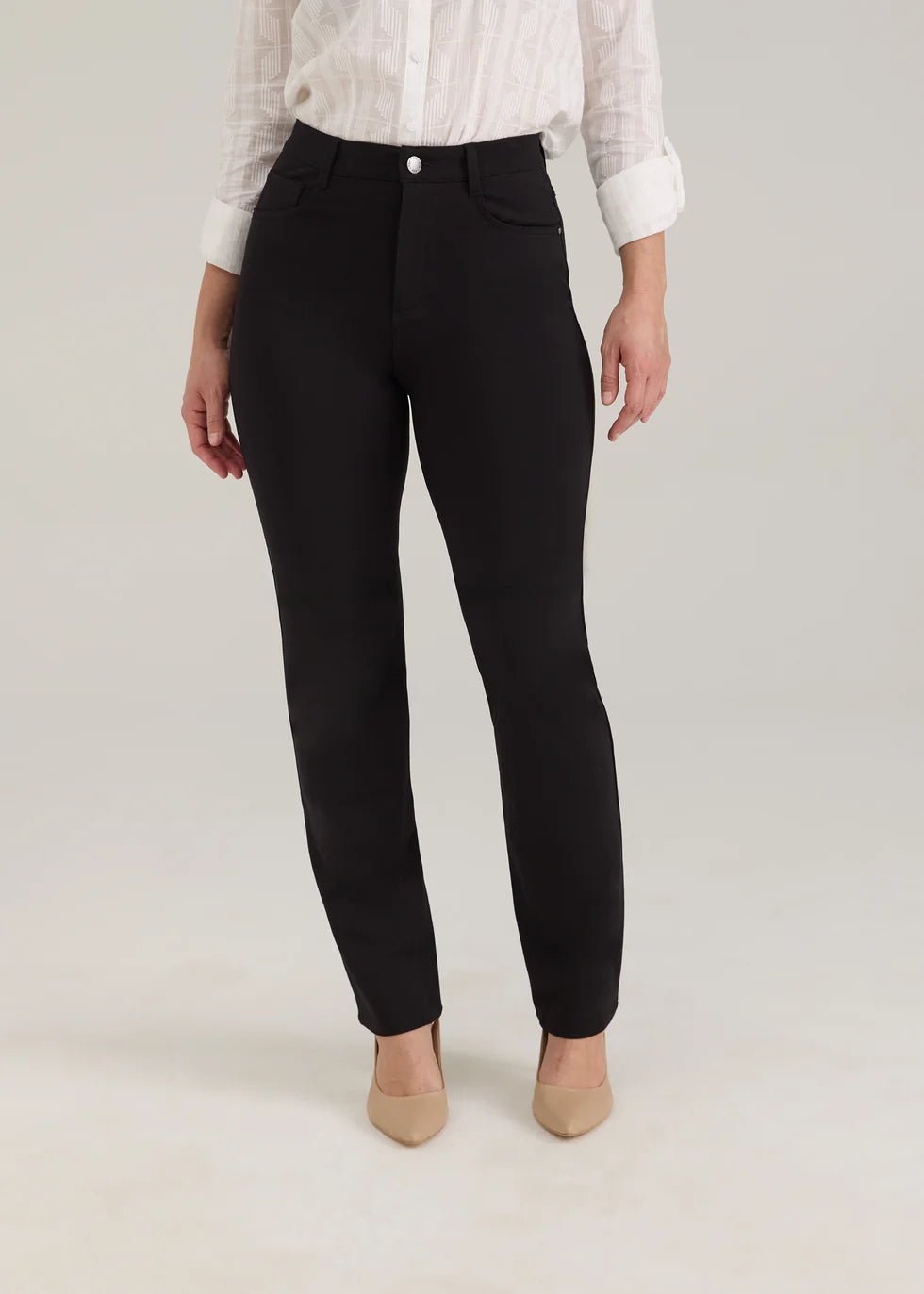 FDJ Ponte Suzanne Straight Leg Pant | Black - Juli's Wearable Art