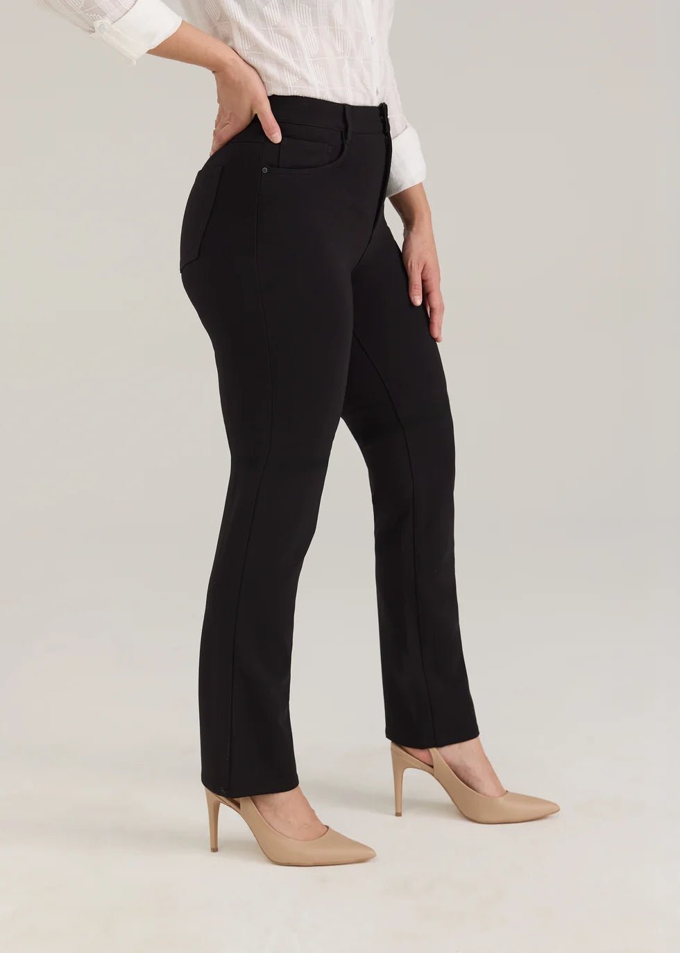 FDJ Ponte Suzanne Straight Leg Pant | Black