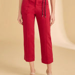 FDJ Suzanne Straight Crop Denim | Lava Red - Juli's Wearable Art