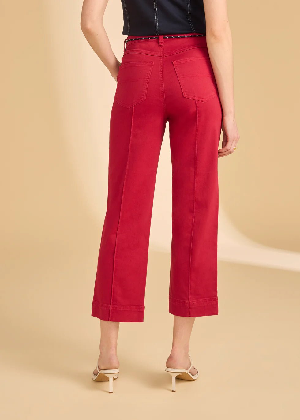 FDJ Suzanne Straight Crop Denim | Lava Red - Juli's Wearable Art