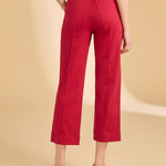 FDJ Suzanne Straight Crop Denim | Lava Red - Juli's Wearable Art
