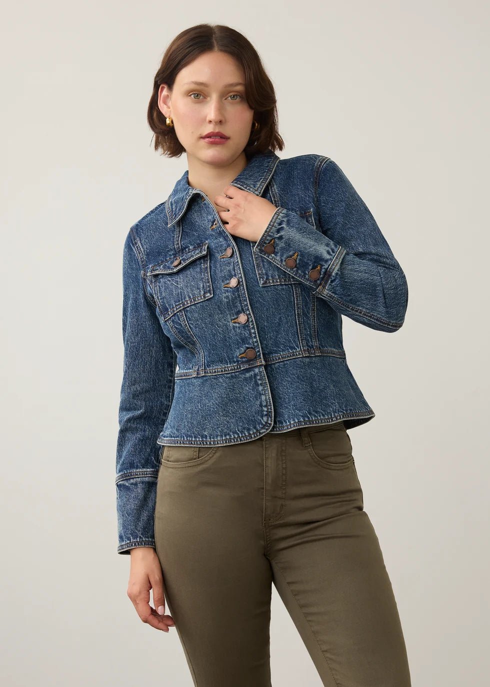 FDJ Utility Jacket | Medium Blue - Juli's Wearable Art