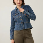 FDJ Utility Jacket | Medium Blue - Juli's Wearable Art