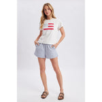 Flag Patchwork Knit Top - Juli's Wearable Art