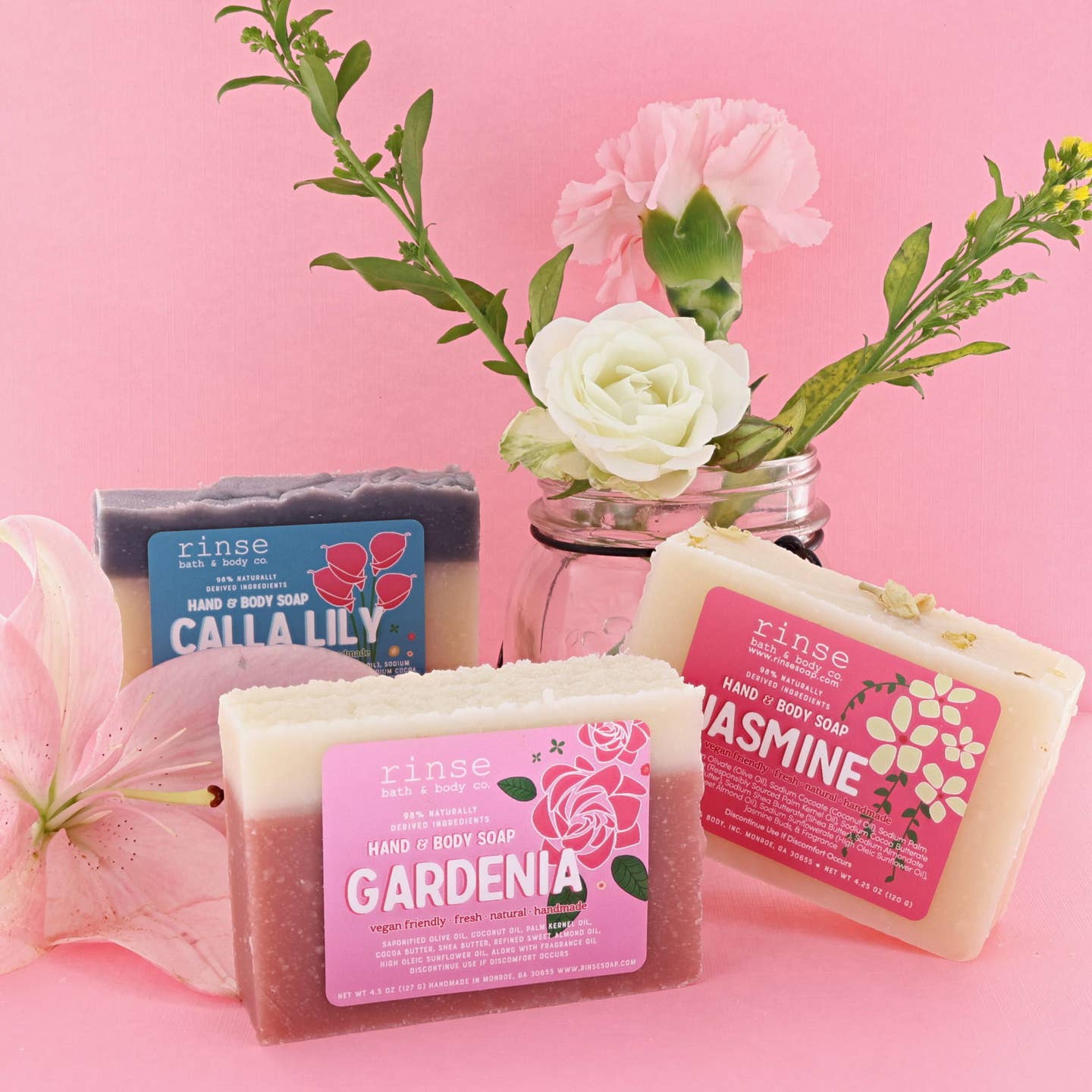 Flower Box Soap | 3 Bars | Natural Bar Soap Gift Set - Juli's Wearable Art