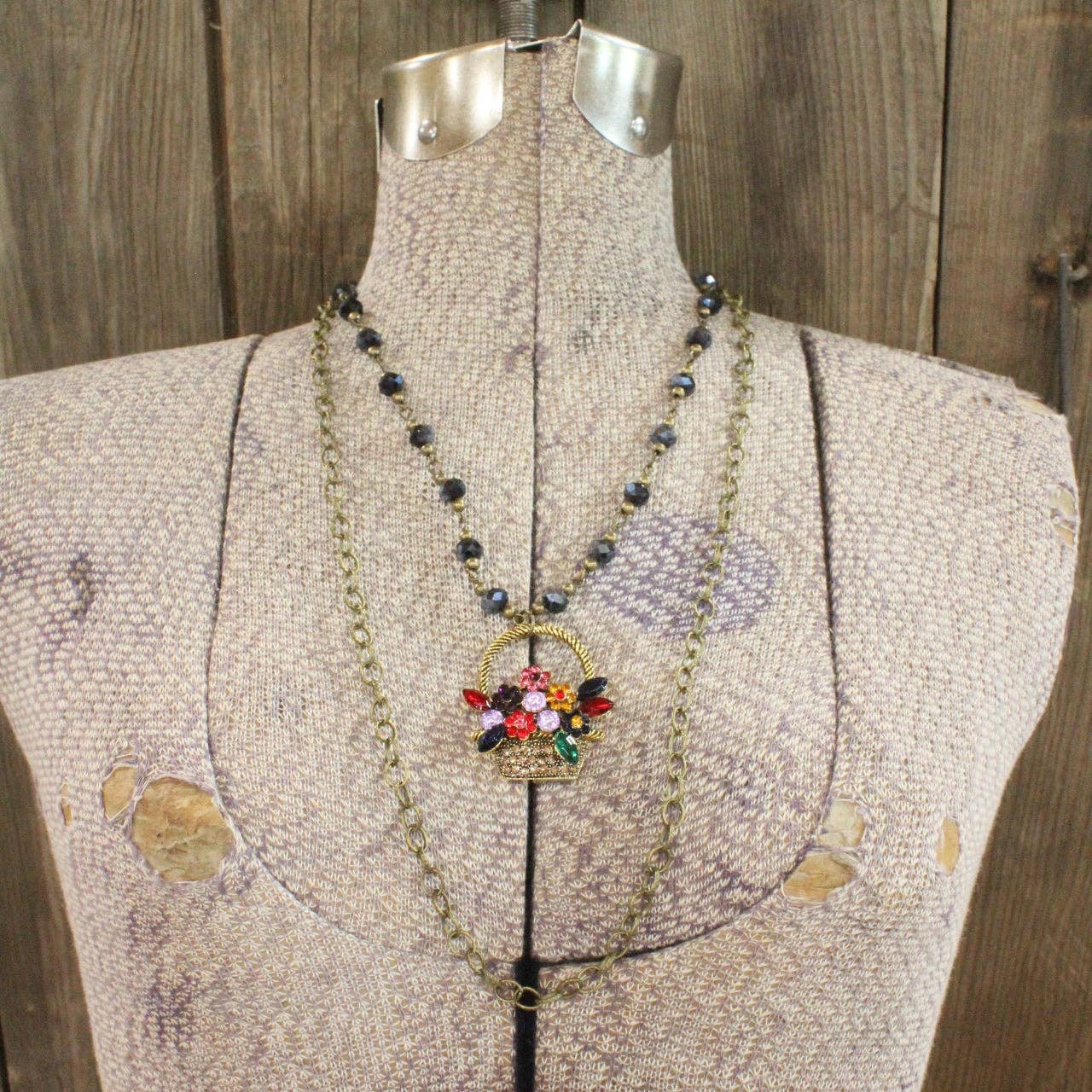 Flower Pickin' Layered Pendant Necklace - Juli's Wearable Art