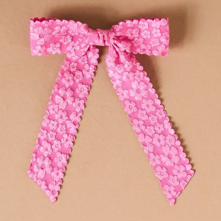 Flower Scallop Hair Bows - Juli's Wearable Art