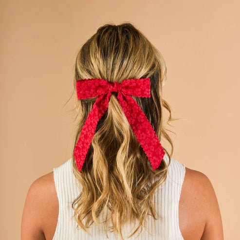 Flower Scallop Hair Bows - Juli's Wearable Art