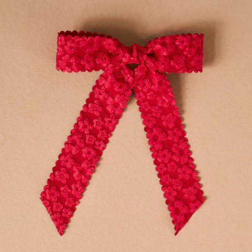 Flower Scallop Hair Bows - Juli's Wearable Art