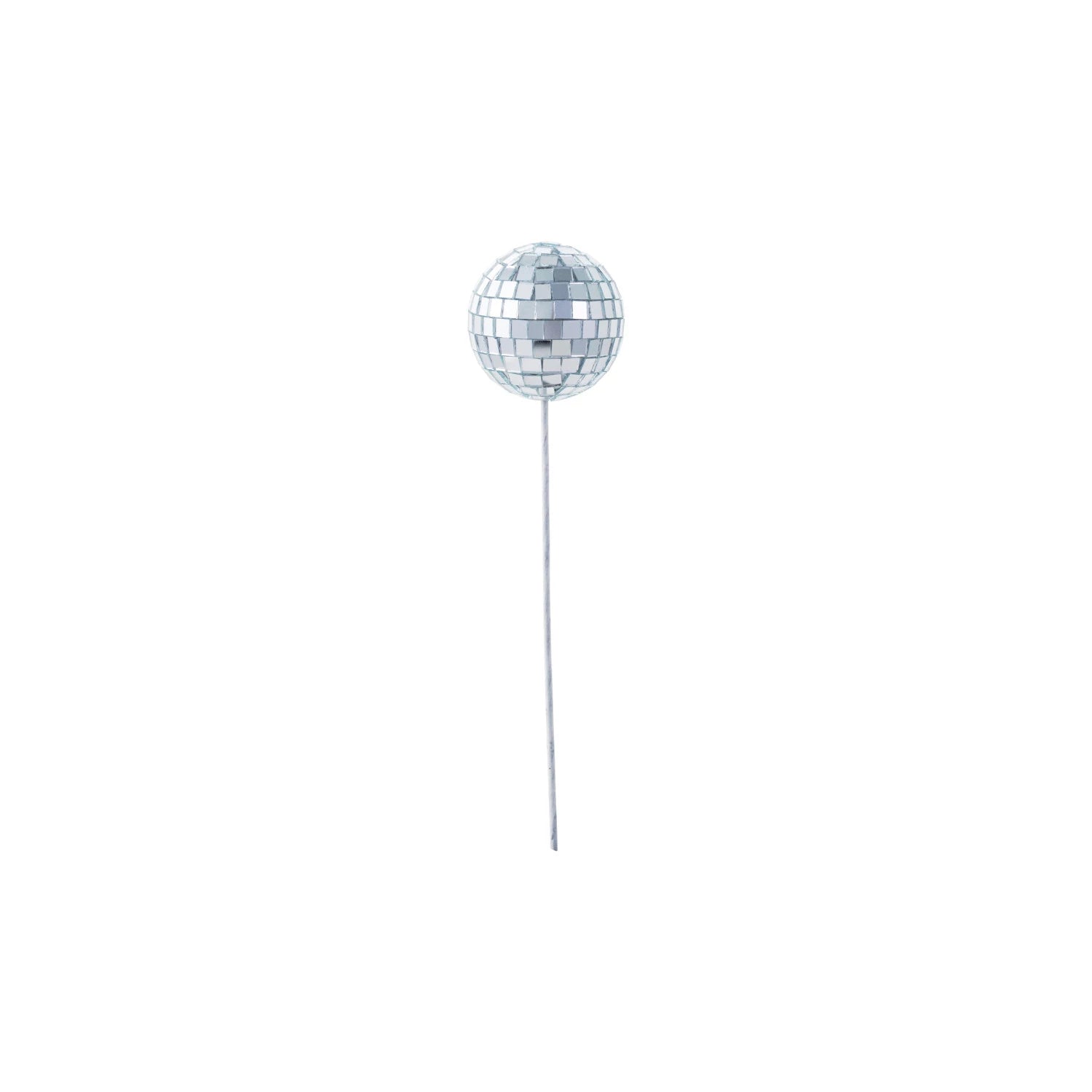 Foam & Mirrored Glass Mosaic Ball Plant Picks - Juli's Wearable Art