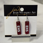 Game Day Local School Stick Earrings - Juli's Wearable Art