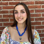 Game Day Scarf Necklaces with Football Charms - Juli's Wearable Art