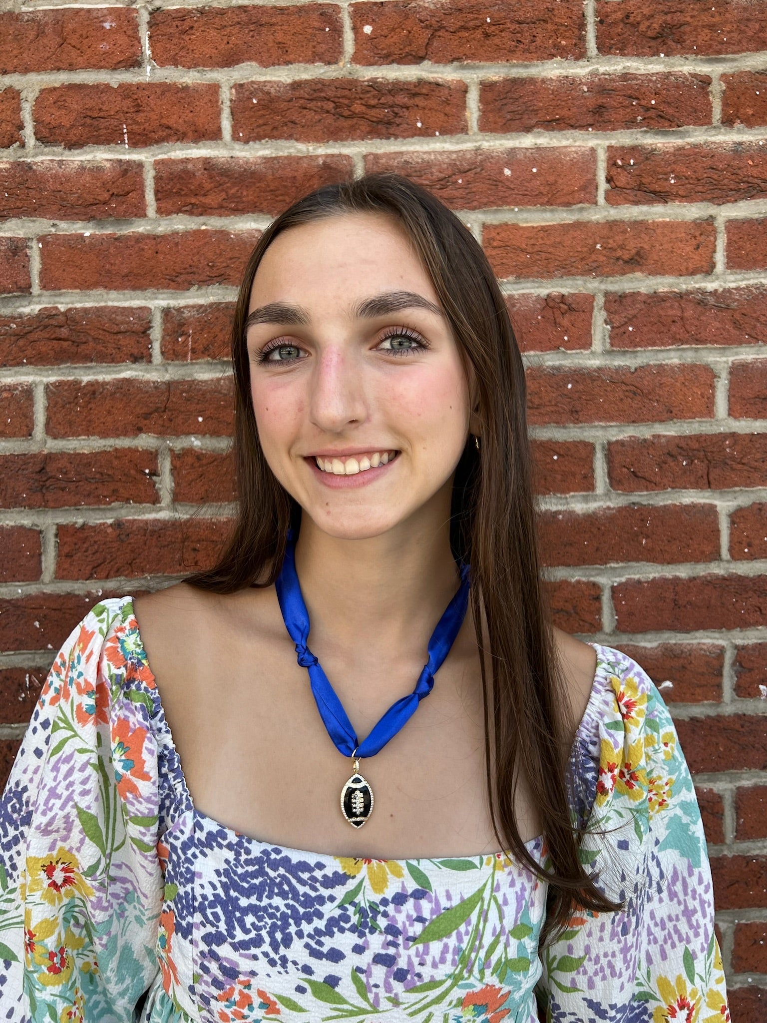 Game Day Scarf Necklaces with Football Charms - Juli's Wearable Art